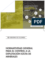 Normativa General Control Explotacion Ilicita Minerales PDF