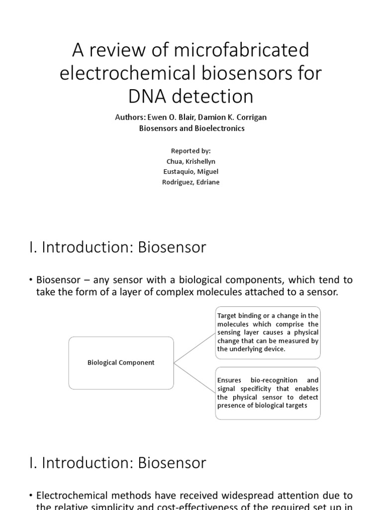 A Review of Microfabricated Electrochemical Biosensors For DNA | PDF
