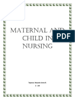 Maternal and Child in Nursing