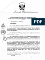 Decreto Supremo N° 138-2019-PCM