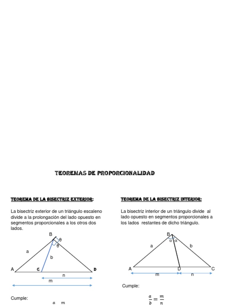 Teorema de la Bisectriz Exterior | PDF | Geometría del plano euclidiano ...