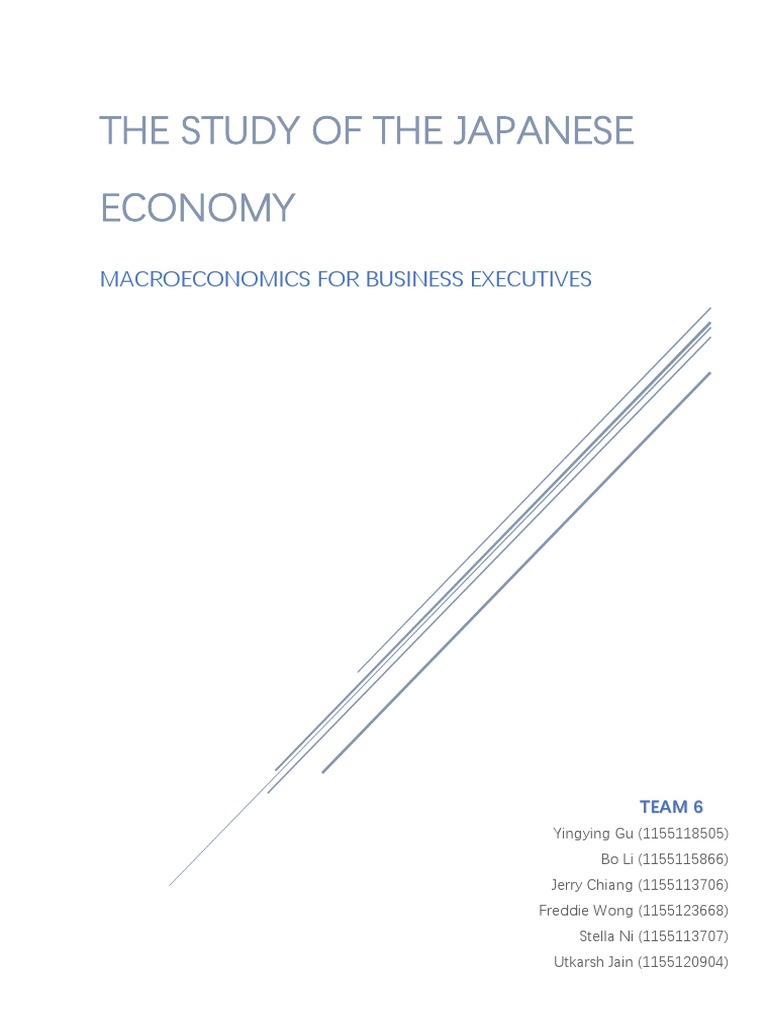 The Study of The Japanese Economy: Macroeconomics For Business ...