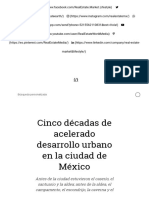 Cinco Décadas de Acelerado Desarrollo Urbano en La Ciudad de México