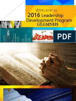 Welcome To Leadership Development Program: Glgmnhs