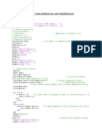 Pulse Code Modulation and Demodulation