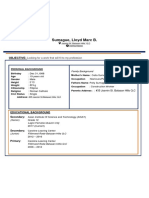 Sumague, Lloyd Marc B.: Objective