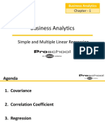 Simple and Multiple Linear Regression