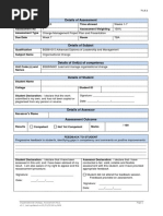 Assessment I - Organisational Change