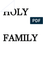 Holy Family Club 2017
