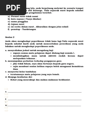 Sepucuk Surat Bahasa Melayu Tajuk Pertandingan Basikal Bukit