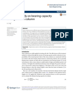 Numerical study on bearing capacity of single stone column