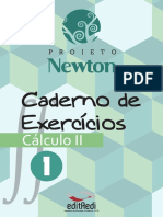 Caderno Exercícios Cálculo 2 - Vol 1 - Projeto Newton