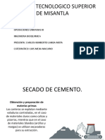 Secado de Cemento y Elaboracion