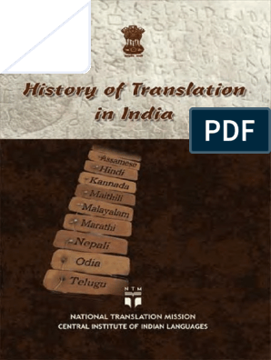4 History of Translation in India - e PDF | PDF | Sanskrit | Ramayana