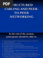 Structured Cabling and Peer-To-Peer Networking