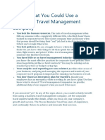 5 Signs Your Company Needs a Corporate Travel Management Service
