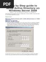 Step by Step Guide To Setup Active Directory On Windows Server 2008