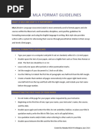 Basic MLA Format PDF