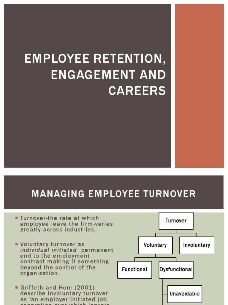 Employee Retention, Engagement and Careers | PDF | Turnover (Employment ...