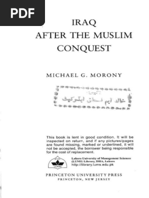 Iraq After The Muslim Conquest Pdf Iran Iraq