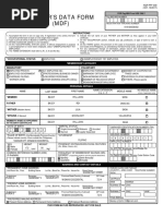 Member'S Data Form (MDF) : Membership Category