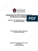 Integrating The SAP Enterprise Portal and Business Intelligence