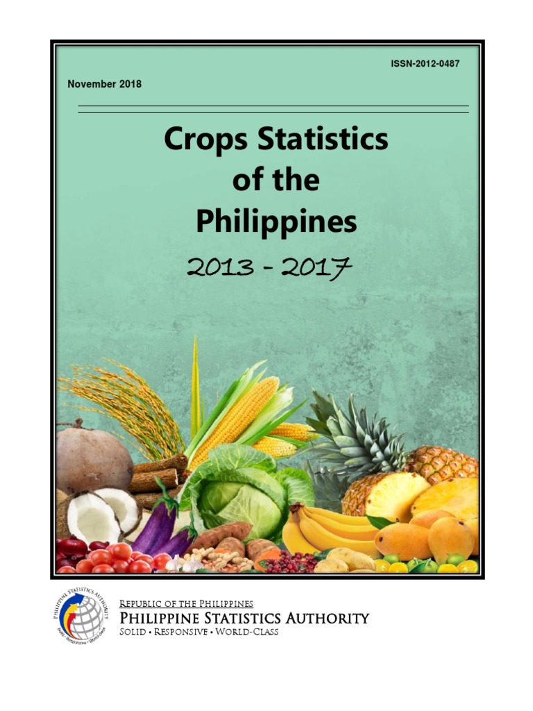 Crops Statistics of The Philippines 20132017 PDF PDF Mindanao
