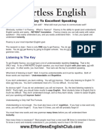 The Key To Excellent Speaking PDF