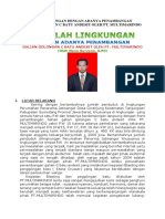 Masalah Lingkungan Dengan Adanya Penambangan Galian Golongan C Batu Andesit Oleh PT