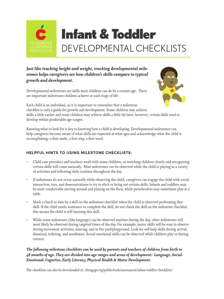 Early Childhood Developmental Milestones | PDF | Child Development ...