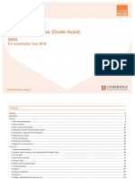 0654 Scheme of Work (For Examination From 2019)