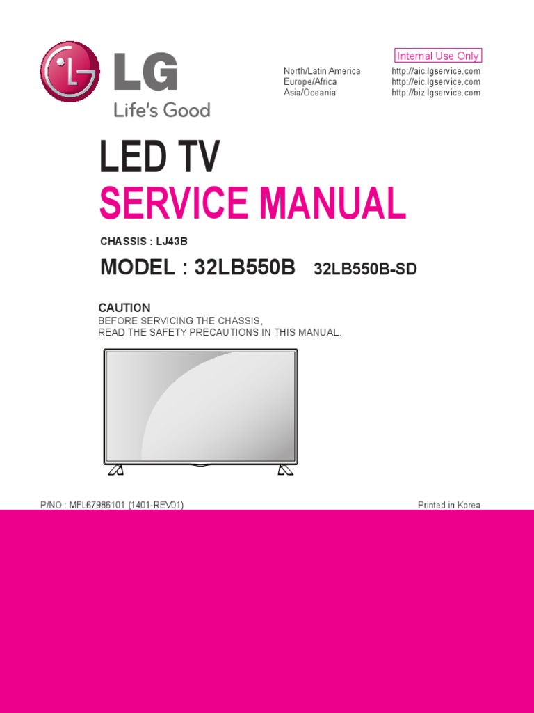 LG 32LB550B SD Chassis LJ43B PDF | PDF | Printed Circuit Board | Soldering