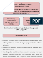Organizational Structure and Market Potential of FPOs in Chittoor District