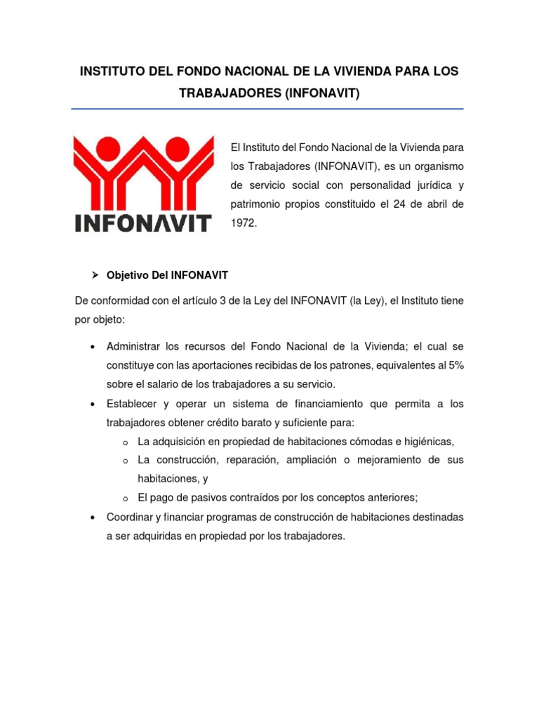 Ley del Infonavit y Sistema SIRESO | PDF | Salario | Desempleo