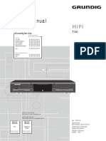 Grundig T22 Service Manual