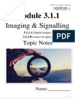 Imaging & Signalling: Topic Notes