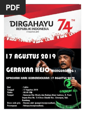 Contoh Poster Undangan Peringatan Hari Kemerdekaan Pdf