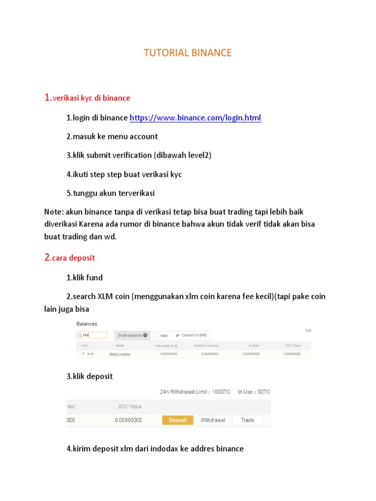 Panduan Lengkap Trading di Binance | PDF | Komputer