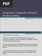 Marginal Costing Theory