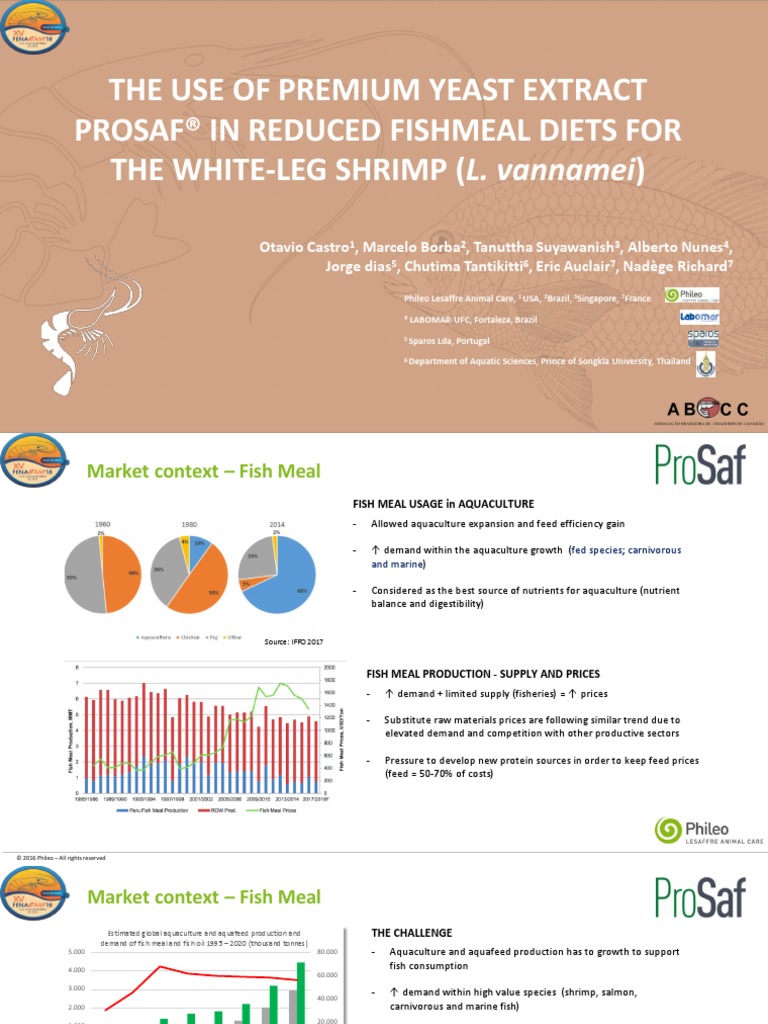 5 THE USE OF PREMIUM YEAST EXTRACT PROSAF IN REDUCED FISHMEAL DIETS FOR ...