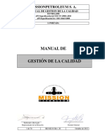 Manual de Gestiòn de La Calidad Q1 Rev 26 ESPAÑOL