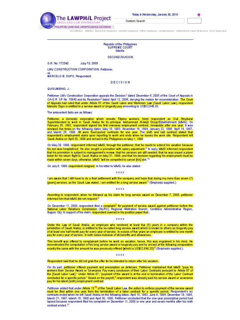 Supreme Court PDF Statute Of Limitations Employment