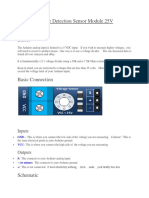 Voltage Detection Sensor Module 25V: Inputs