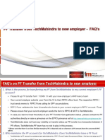 PF Transfer From Tech Mahindra