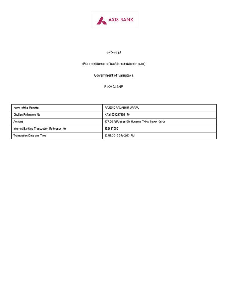 e-Receipt for Form 39 Remittance | PDF