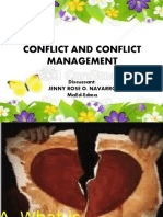 Conflict and Conflict Management: Discussant: Jenny Rose O. Navarro Maed-Edma