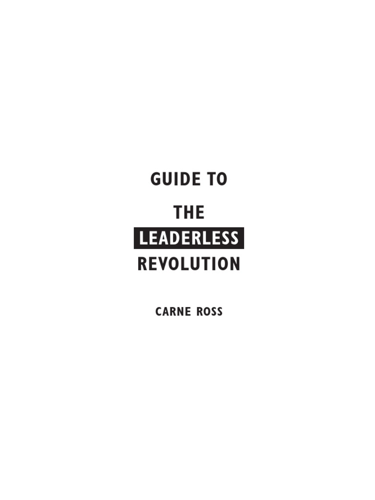 Leaderless Revolution: A New Approach | PDF | Occupy Wall Street | Banks