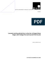 Linearity and Sensitivity Error in The Use of Single Strain Gages With Voltage-Fed and Current-Fed Circuits