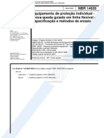 NBR 14626 - 2000 - Equipamento de Proteção Individual - Trava Queda Flexivel - Especificação e Métodos de Ensaio.pdf