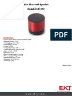 659 Speaker Bluetooth HLD-600 PDF